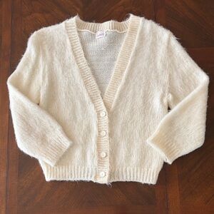 Vintage Frederick's of Hollywood Cream Cardigan